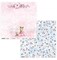 ScrapAndMe “Beauties” 12x12 Scrapbook Paper Pack | 5 Double-Sided Sheets | Baby Girl & Pastel Floral Designs